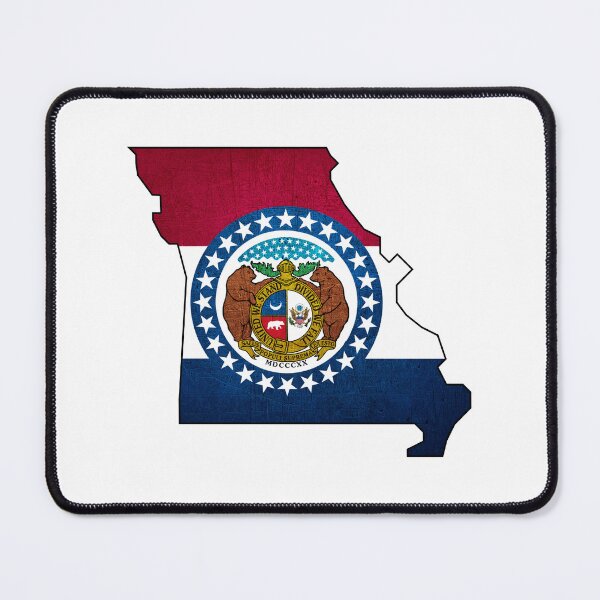 Item preview, Missouri Map Flag designed and sold by BeccaDaniels.