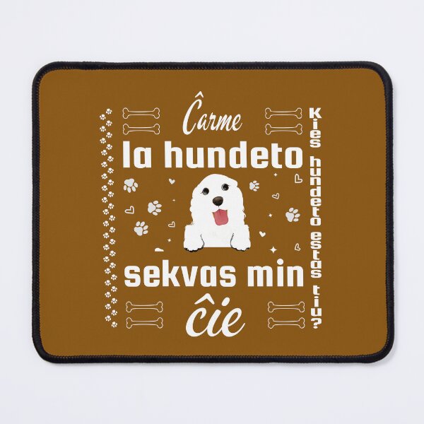 Item preview, Ĉarme la hundeto sekvas min ĉie designed and sold by Zebastjan Johanzen.