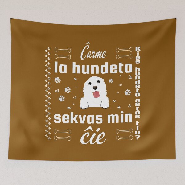 Item preview, Ĉarme la hundeto sekvas min ĉie designed and sold by Zebastjan Johanzen.