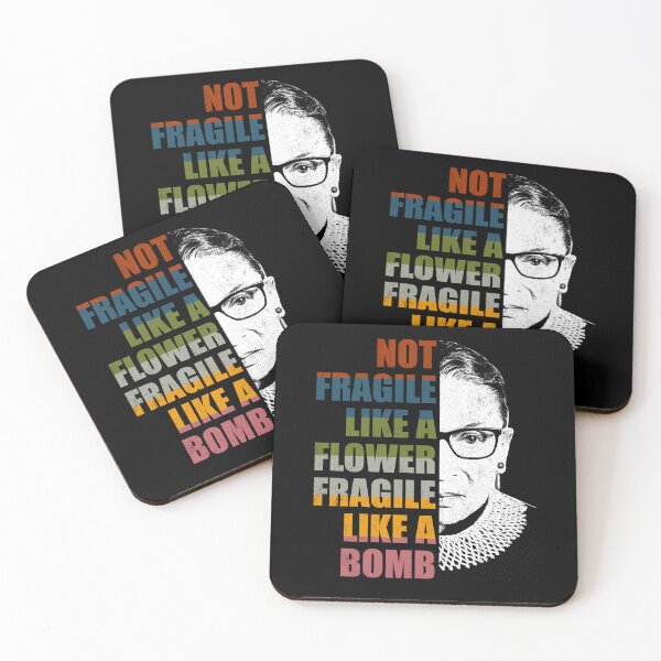 Item preview, Not Fragile Like A Flower But A Bomb Ruth Bader RBG Feminist designed and sold by Simeon	 Dorelus.
