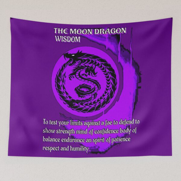 Item preview,  THE MOON DRAGON WISDOM - UNIQUE GRAPHIC QUOTE DESIGN  designed and sold by RJ-LORD.