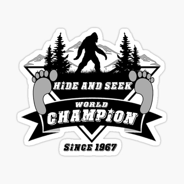 Bigfoot Hide And Seek World Champion Sticker By Tmiklos1971 Redbubble 