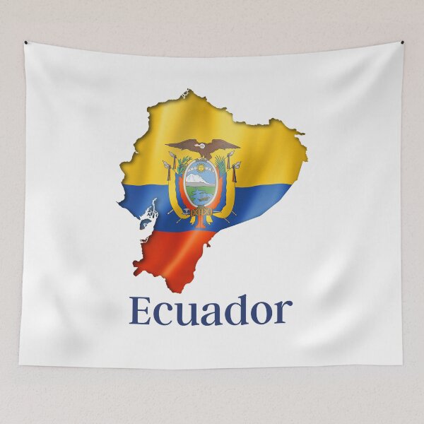 Item preview, Flag Map of Ecuador designed and sold by Tienda-Vane.