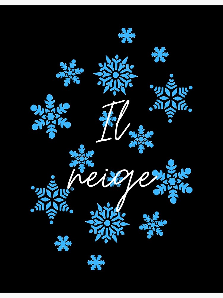 il-neige-poster-for-sale-by-voici-redbubble