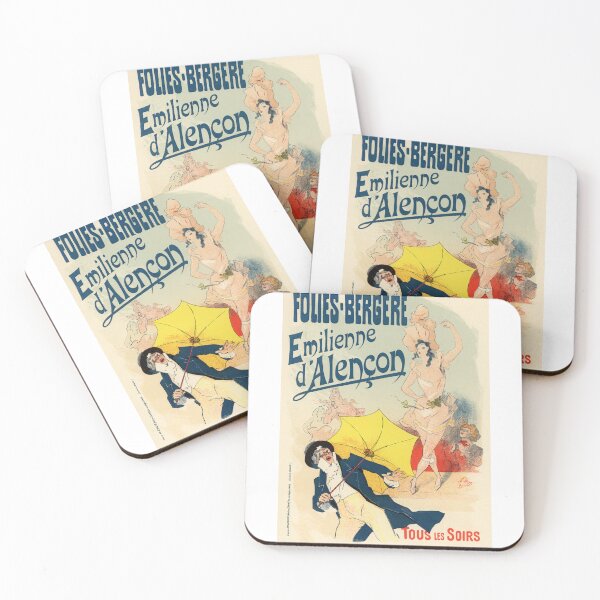 Aperçu de l'œuvre Folies Bergère Rétro Art Nouveau Belle Epoque créée et vendue par CatgoDigital.