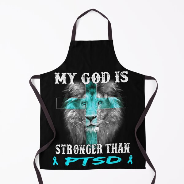 Artikelvorschau, Löwe, mein Gott, ist stärker als PTSD Support PTSD Warrior entworfen und verkauft von Hatjar.