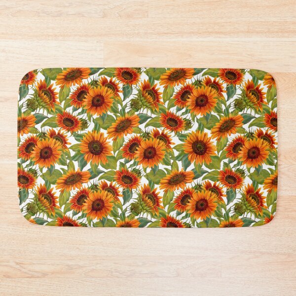 Item preview, Sunburnt Orange Sunflowers designed and sold by Orianah.