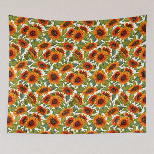 Item preview, Sunburnt Orange Sunflowers designed and sold by Orianah.