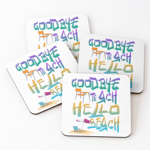 Item preview, Funny Goodbye Teach Hello Beach Summer Outfit designed and sold by MimsTees.