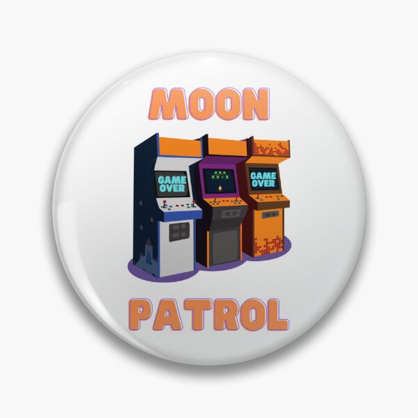 Item preview, Moon patrol, Retro, moon, space, arcade, moonpatrol, gaming, rocket, 8bit, moon landing, aliens, arc designed and sold by AlemaaArt.