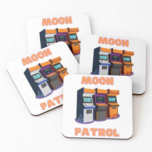 Item preview, Moon patrol, Retro, moon, space, arcade, moonpatrol, gaming, rocket, 8bit, moon landing, aliens, arc designed and sold by AlemaaArt.