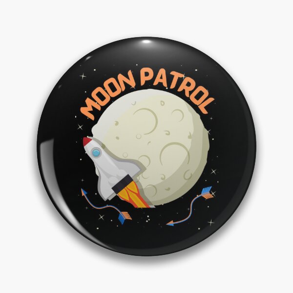 Item preview, Moonpatrol, Moon patrol, Retro, moon, space, arcade, moonpatrol, gaming, rocket, 8bit, moon landing,  designed and sold by AlemaaArt.