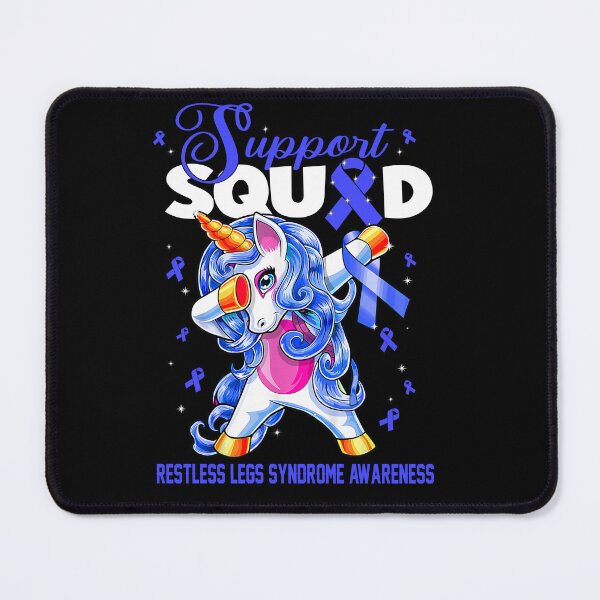 Item preview, Cute Unicorn Support Squad Restless Legs Syndrome Awareness Men Women Kid designed and sold by tenjun16.