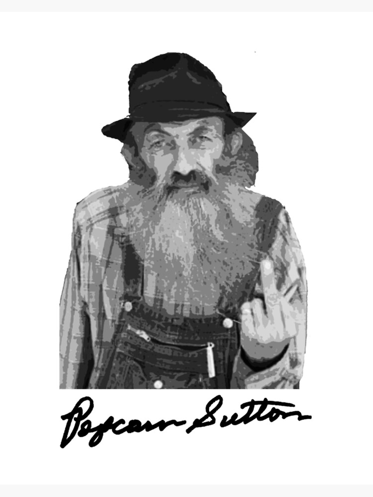 Thumbnail 2 von 2, Galeriedruck, Popcorn Sutton signiertes signiertes Faksimile-Shirt Moonshine designt und verkauft von AlemaaArt.