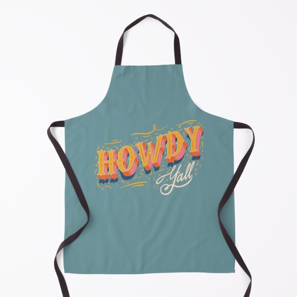 Item preview, HOWDY HOWDY HOWDY YALL | Yellow Pink Typography Lettering designed and sold by Any Color Designs.