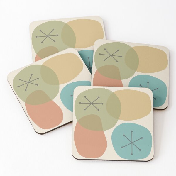 Item preview, Mid Century Modern Abstract Art Rocks designed and sold by thepixelgarden.