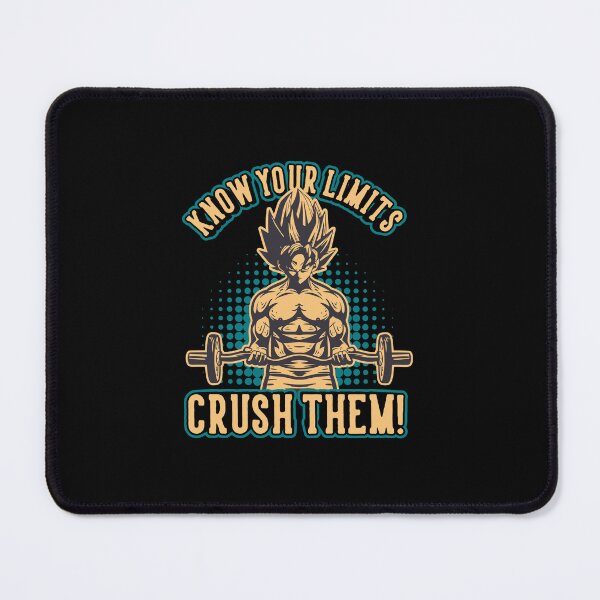 Item preview, Know Your Limits, Crush Them - Anime Gym Motivational designed and sold by gohanflex.