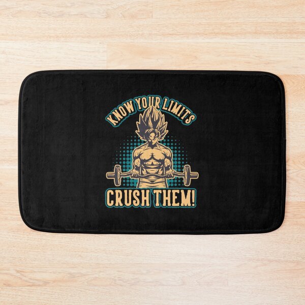 Item preview, Know Your Limits, Crush Them - Anime Gym Motivational designed and sold by gohanflex.