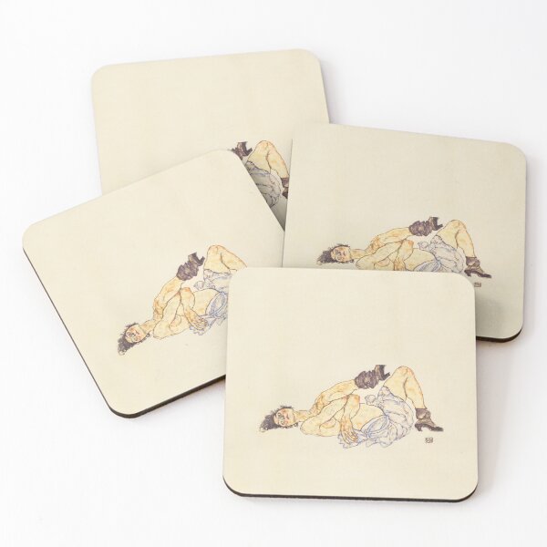 Item preview, Liegender weiblicher Akt-Lying female act - Egon Schiele designed and sold by TeeARTHY.