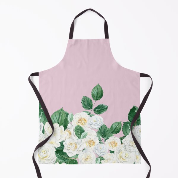 Item preview, White Rose Bush Greenery Watercolor Illustration Art designed and sold by adriana-holmes.
