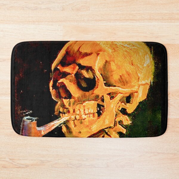 Item preview, Skull Pipe oil painting designed and sold by Beyond Death.