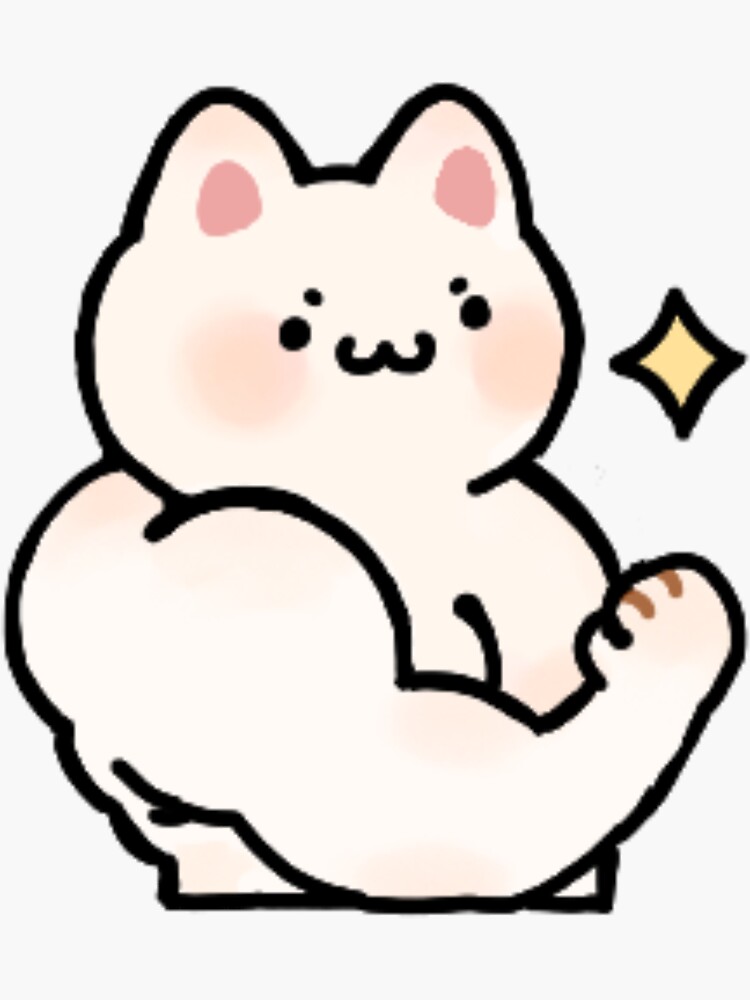 "Buff Cat" Sticker for Sale by SunwuYotasuke Redbubble