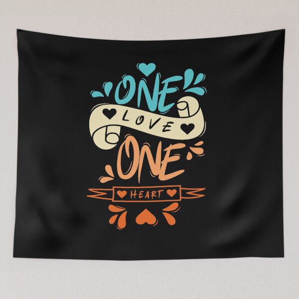 Item preview, One Love One Heart designed and sold by Distrowlinc.