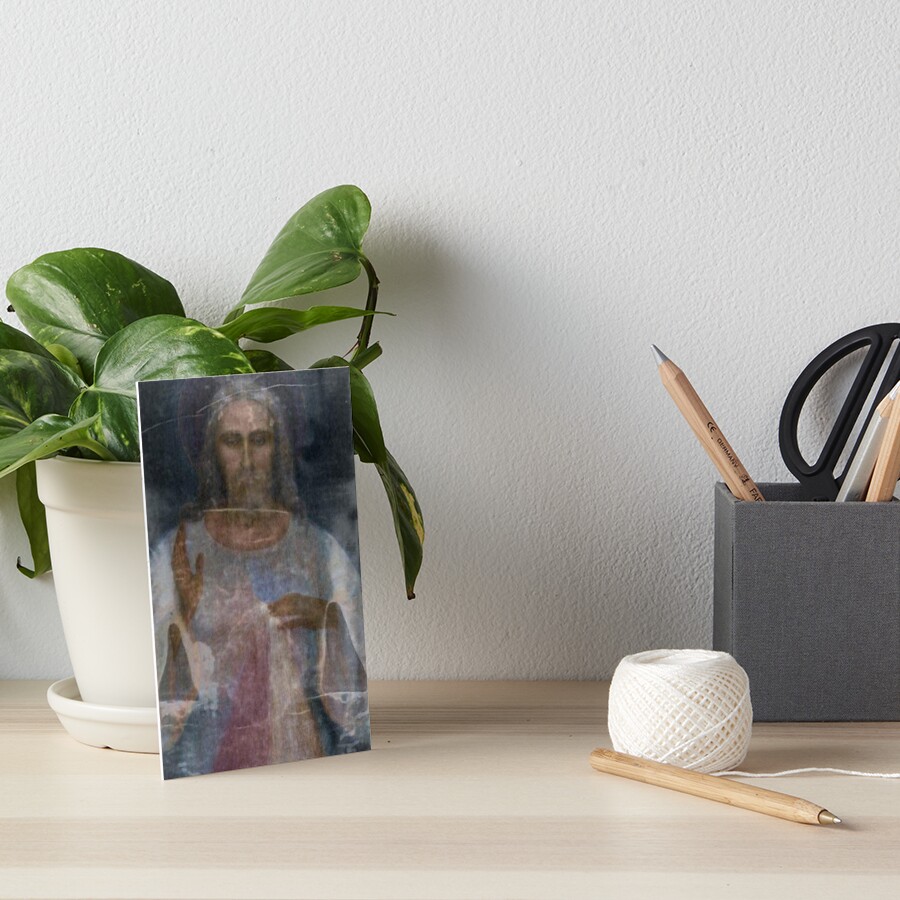 Shroud Of Turin Jesus Christ Divine Mercy Art Board Print For Sale By Admg Redbubble