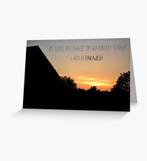 Waterloo Sunset - The Kinks Greeting Card