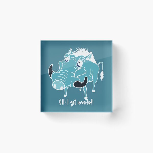Item preview, Oh! I got inverted! The warthog that got inverted by mistake. Just for fun. designed and sold by marina63.