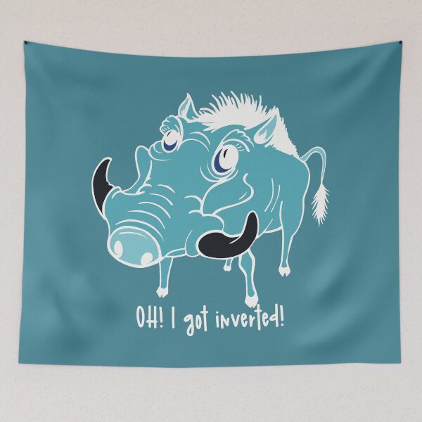 Item preview, Oh! I got inverted! The warthog that got inverted by mistake. Just for fun. designed and sold by marina63.