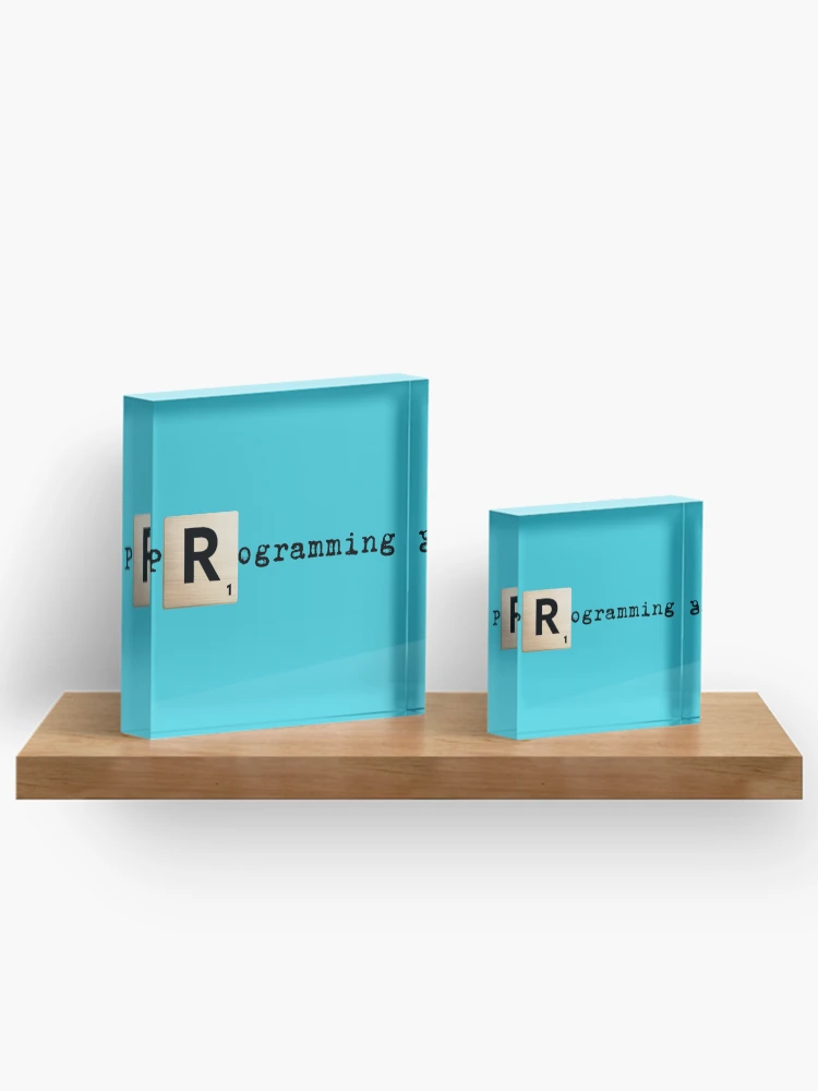 Thumbnail 3 of 5, Acrylic Block, Scrabble R R programming designed and sold by KoopTroop ⭐⭐⭐⭐⭐.
