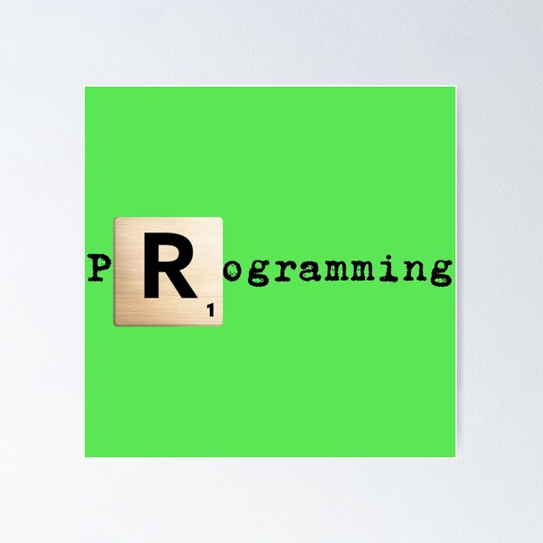 Artikel-Vorschau von Scrabble R R programmieren, designt und verkauft von KoopTroop ⭐⭐⭐⭐⭐.