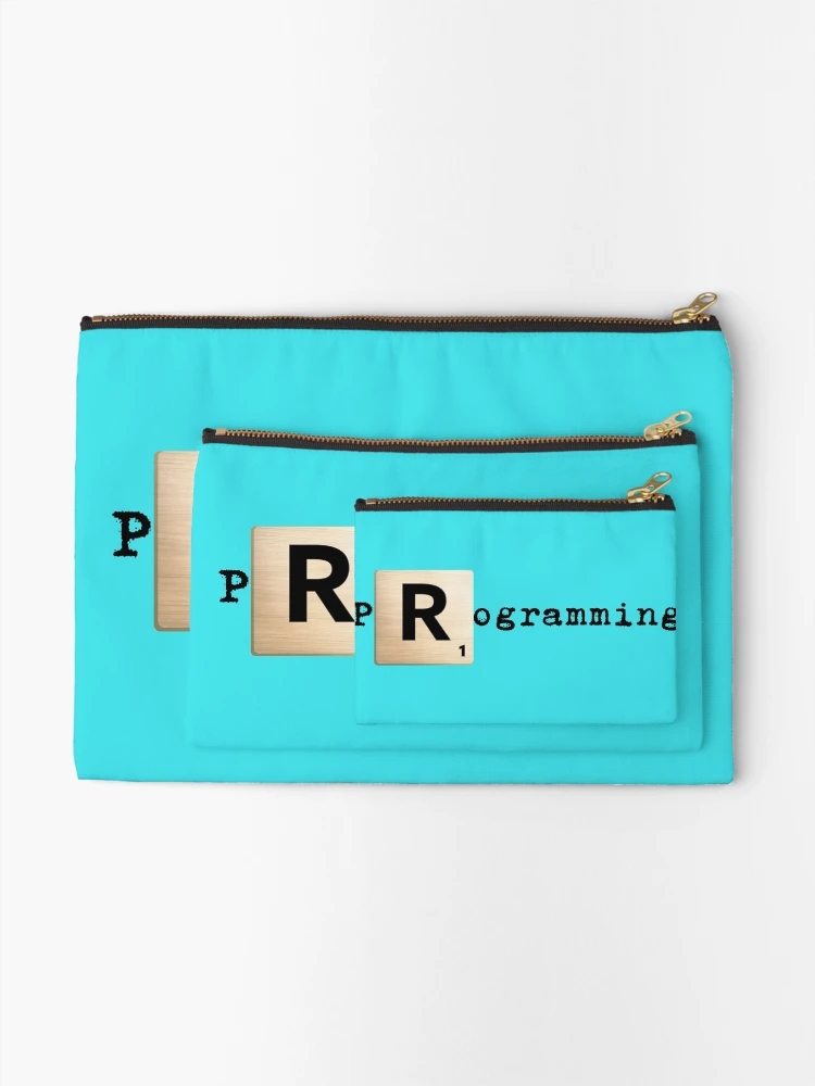 Aperçu 2 sur 4. Pochette avec l'œuvre Programmation Scrabble R R créée et vendue par KoopTroop ⭐⭐⭐⭐⭐.