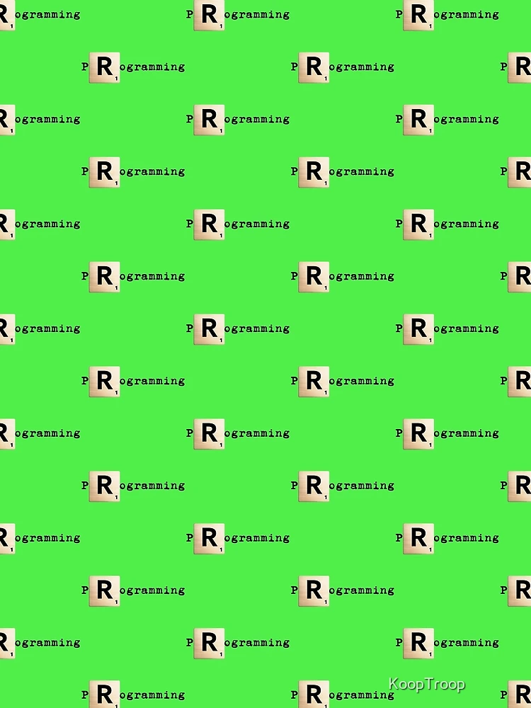 Thumbnail 3 von 3, Tuch, Scrabble R R programmieren designt und verkauft von KoopTroop ⭐⭐⭐⭐⭐.