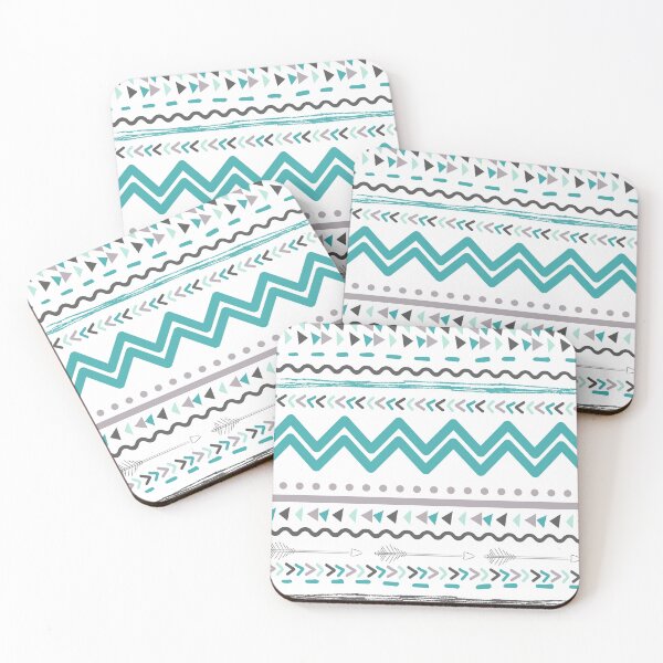 Item preview, Blue and Gray Tribal Style Pattern  designed and sold by azitabella.