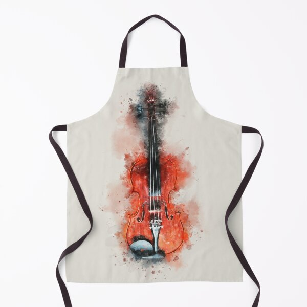 Artikelvorschau, Klassische Violine in farbenfrohem Aquarell entworfen und verkauft von Andreea Eva Herczegh.