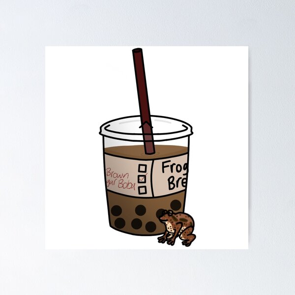 Item preview, American Toad Brown Sugar Boba designed and sold by ceolsonart.
