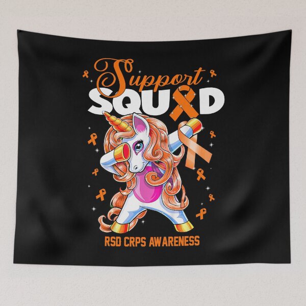 Item preview, Cute Unicorn Support Squad RSD CRPS Awareness Men Women Kid designed and sold by tenjun16.