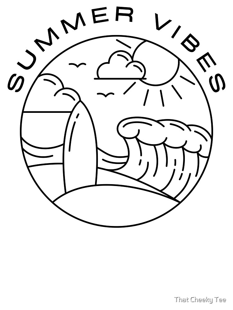 【UMBRO】Beach Club Line Drawing Graphic T-Shirt Summer Vibes. Fun Summer, Beach, Sand, Surf Design.