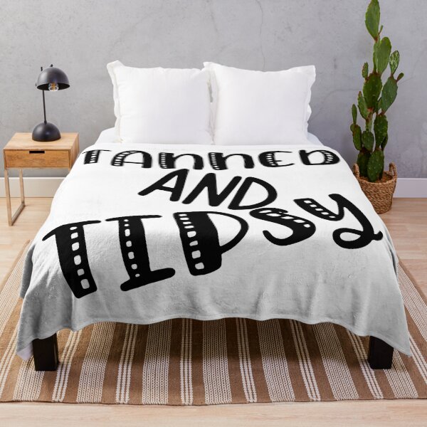 Item preview, Tanned and Tipsy. Fun Summer, Beach, Sand, Surf Design. designed and sold by That Cheeky Tee.