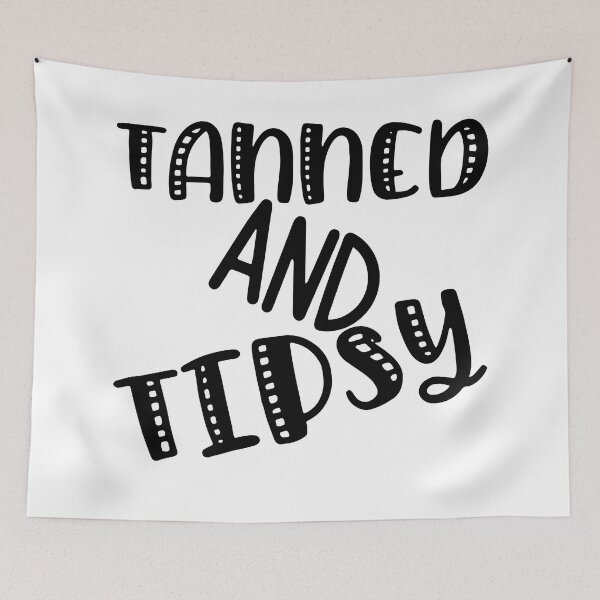 Item preview, Tanned and Tipsy. Fun Summer, Beach, Sand, Surf Design. designed and sold by That Cheeky Tee.