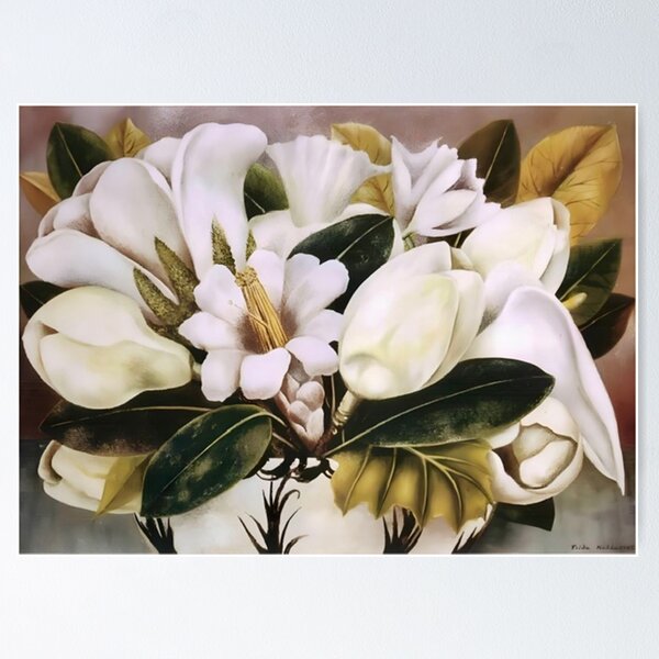Item preview, Magnolias by Frida Kahlo designed and sold by FridaBubble.