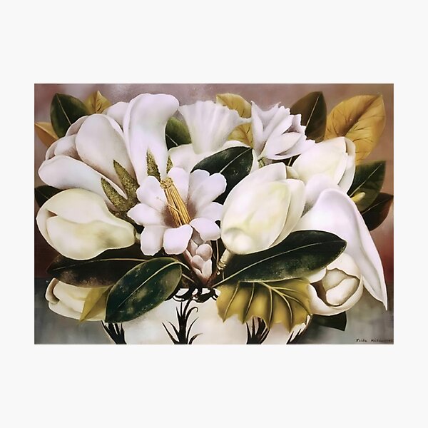 Aperçu de l'œuvre Magnolias de Frida Kahlo créée et vendue par FridaBubble.