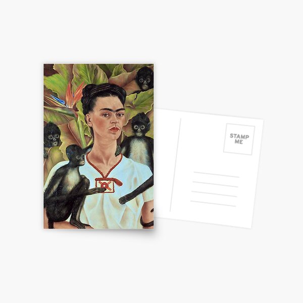 Item preview, Self Portrait with Monkeys by Frida Kahlo designed and sold by FridaBubble.
