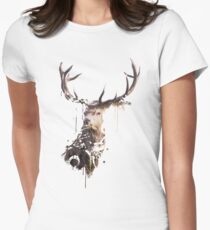 Painted Stag Women's Fitted T-Shirt