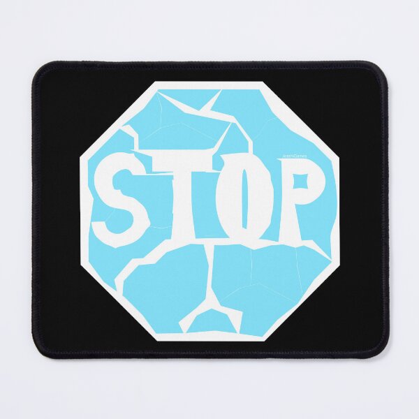 Item preview, Worn Stop Sign Light Blue designed and sold by ArashiiGames.