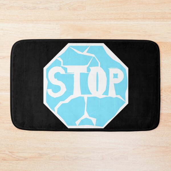 Item preview, Worn Stop Sign Light Blue designed and sold by ArashiiGames.