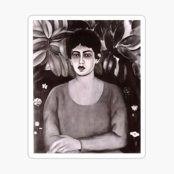 "Portrait of Lupe Marin by Frida Kahlo" Sticker by FridaBubble Redbubble
