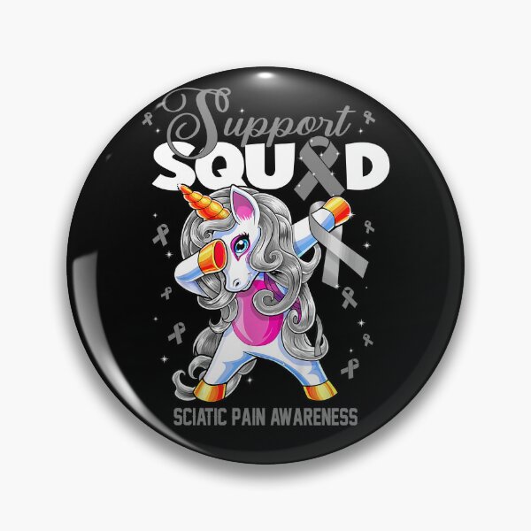Item preview, Cute Unicorn Support Squad Sciatic Pain Awareness Men Women Kid designed and sold by tenjun16.